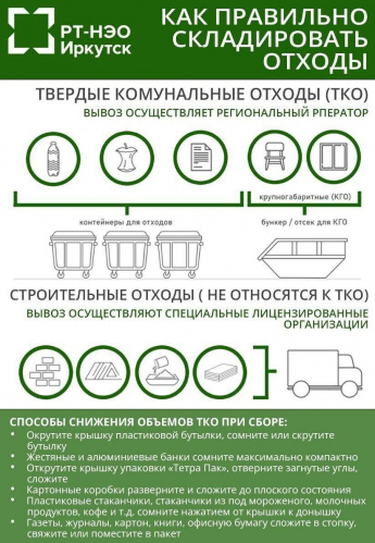 Как правильно складировать отходы